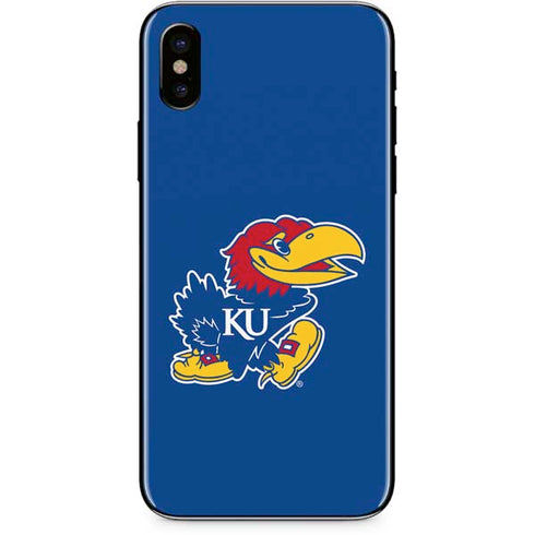 University of Kansas Jayhawks Mascot Outline iPhone XS Skin