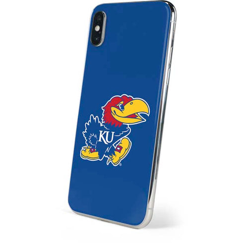University of Kansas Jayhawks Mascot Outline iPhone XS Skin