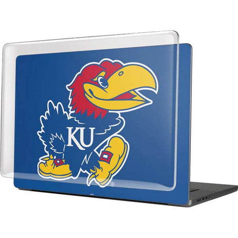 University of Kansas Jayhawks Mascot Outline MacBook Pro 16in (2021-25) Case plus Skin