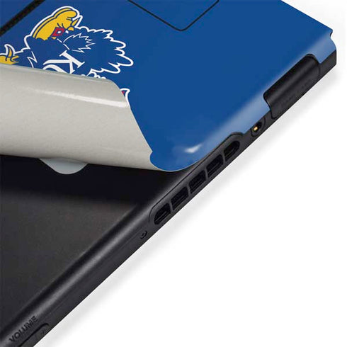 University of Kansas Jayhawks Mascot Outline Nintendo Switch Bundle Skin