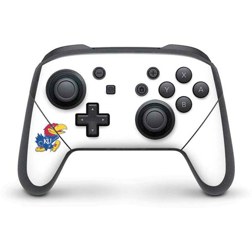 University of Kansas Jayhawks Mascot Outline Nintendo Switch Pro Controller Skin