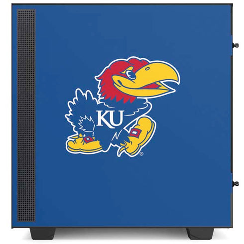 University of Kansas Jayhawks Mascot Outline NZXT H510 Compact ATX Mid-Tower Case Skin