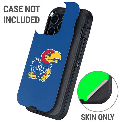 University of Kansas Jayhawks Mascot Outline Otterbox Defender iPhone Skin