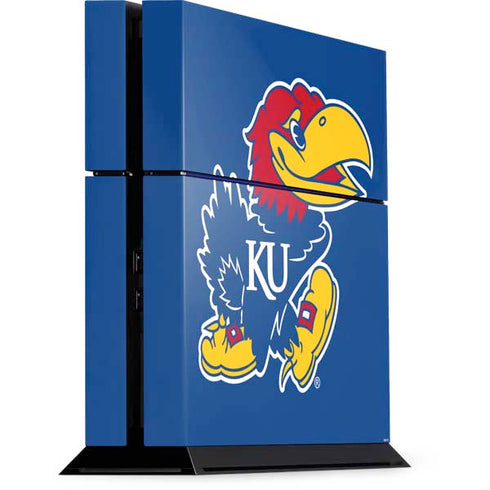 University of Kansas Jayhawks Mascot Outline PS4 Console Skin