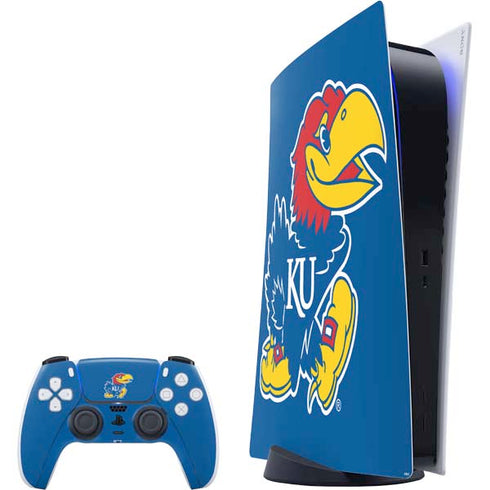 University of Kansas Jayhawks Mascot Outline PS5 Digital Edition Bundle Skin