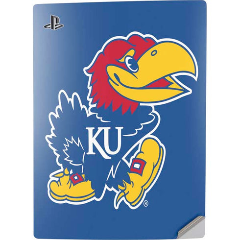 University of Kansas Jayhawks Mascot Outline PS5 Digital Edition Console Skin