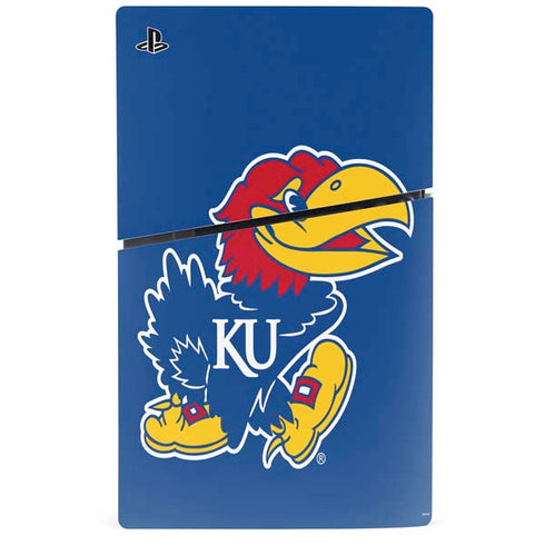 University of Kansas Jayhawks Mascot Outline PS5 Slim Disk Bundle Skin