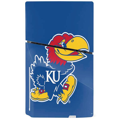 University of Kansas Jayhawks Mascot Outline PS5 Slim Disk Console Skin