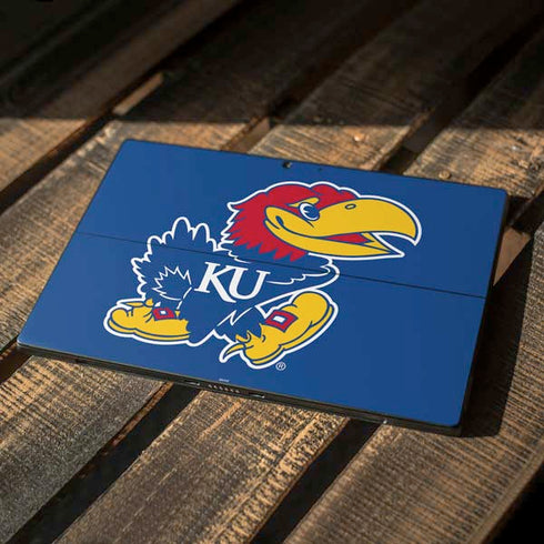 University of Kansas Jayhawks Mascot Outline Surface Pro 7 Skin