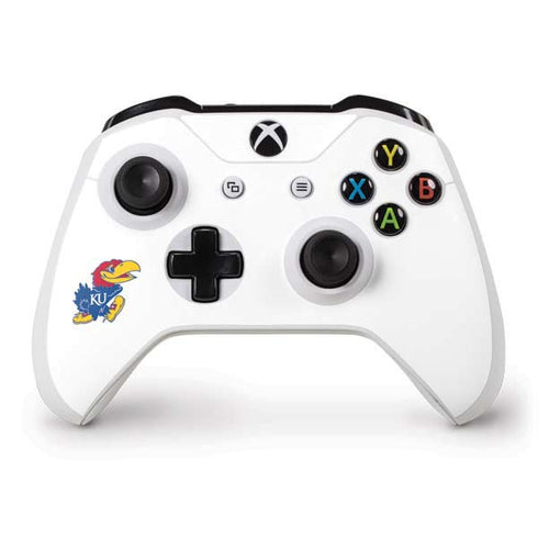 University of Kansas Jayhawks Mascot Outline Xbox One S Controller Skin