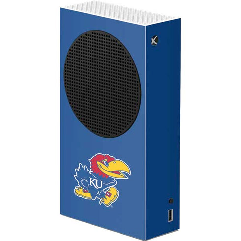 University of Kansas Jayhawks Mascot Outline Xbox Series S Console Skin