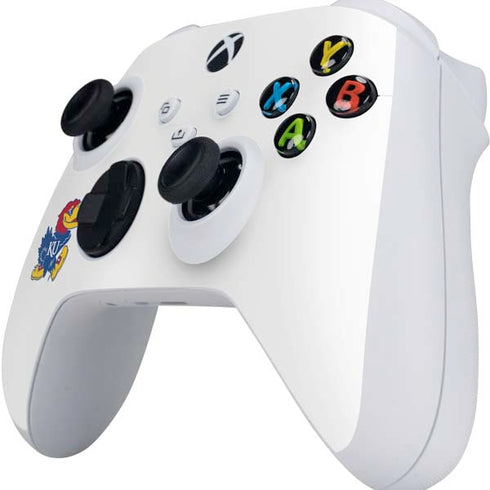 University of Kansas Jayhawks Mascot Outline Xbox Series S Controller Skin