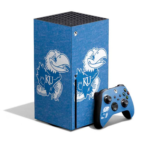University of Kansas Jayhawks Mascot Outline Xbox Series X Bundle Skin