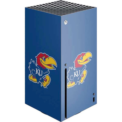 University of Kansas Jayhawks Mascot Outline Xbox Series X Console Skin