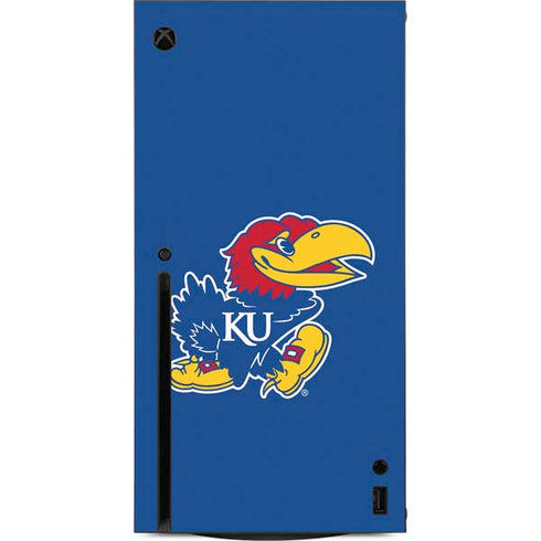 University of Kansas Jayhawks Mascot Outline Xbox Series X Console Skin
