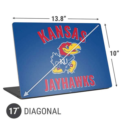 University of Kansas Jayhawks Mascot Universal Laptop 17in (13.8 x 10in) Skin