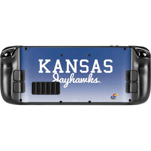 University of Kansas Jayhawks Steam Deck Handheld Gaming Computer Skin