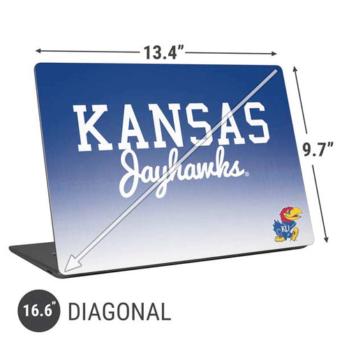 University of Kansas Jayhawks Universal Laptop 16.6in (13.4 x 9.7in) Skin
