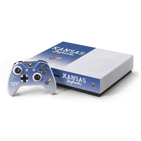 University of Kansas Jayhawks Xbox One S Console and Controller Bundle Skin
