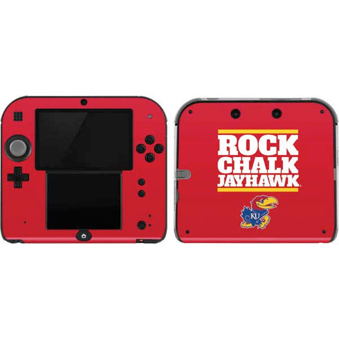 University of Kansas Rock Chalk Jayhawk Nintendo 2DS Skin