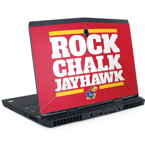 University of Kansas Rock Chalk Jayhawk Dell Alienware Skin