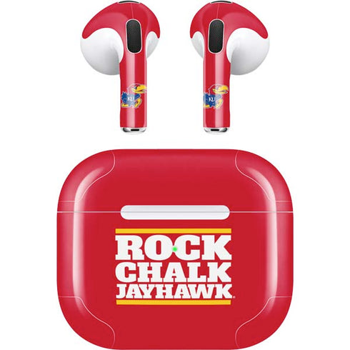 University of Kansas Rock Chalk Jayhawk Apple AirPods (3rd Gen 2021) Skin