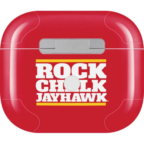 University of Kansas Rock Chalk Jayhawk Apple AirPods (3rd Gen 2021) Skin
