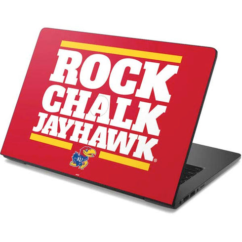 University of Kansas Rock Chalk Jayhawk Dell Chromebook Skin