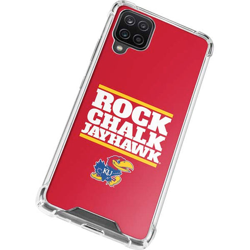 University of Kansas Rock Chalk Jayhawk Galaxy A12 Clear Case