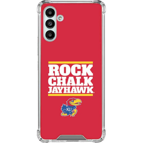 University of Kansas Rock Chalk Jayhawk Galaxy A13 5G Clear Case