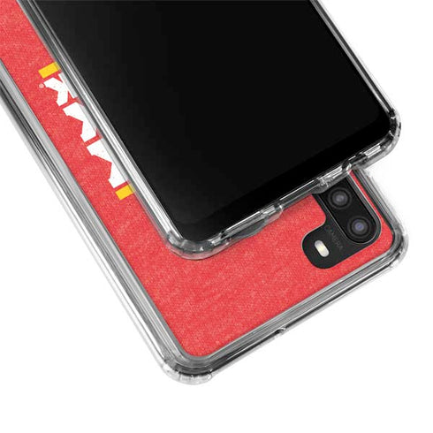 University of Kansas Rock Chalk Jayhawk Galaxy A21 Clear Case