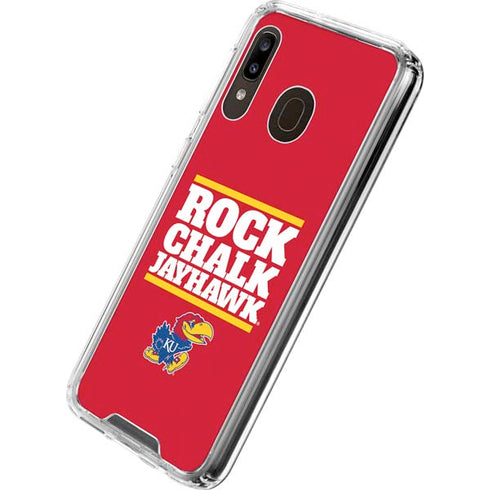University of Kansas Rock Chalk Jayhawk Galaxy A30 Clear Case