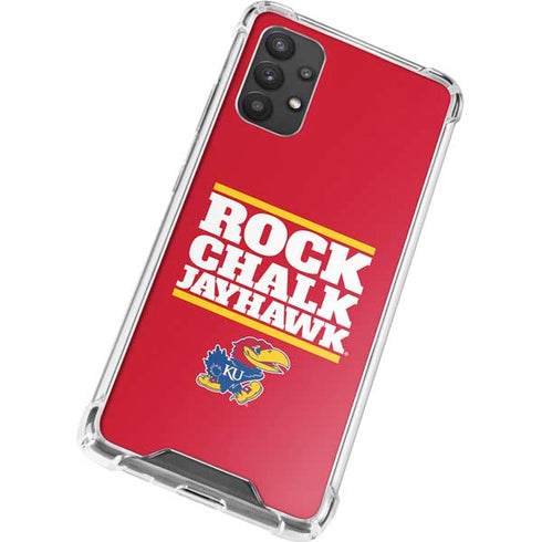 University of Kansas Rock Chalk Jayhawk Galaxy A32 5G Clear Case