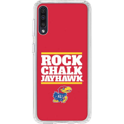 University of Kansas Rock Chalk Jayhawk Galaxy A50 Clear Case