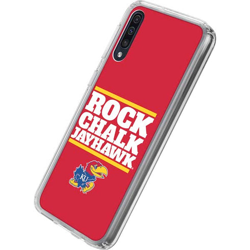 University of Kansas Rock Chalk Jayhawk Galaxy A50 Clear Case