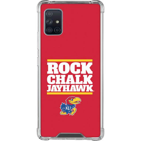 University of Kansas Rock Chalk Jayhawk Galaxy A51 5G Clear Case
