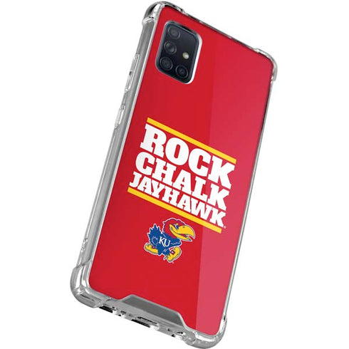 University of Kansas Rock Chalk Jayhawk Galaxy A51 5G Clear Case