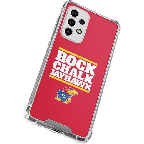 University of Kansas Rock Chalk Jayhawk Galaxy A53 5G Clear Case
