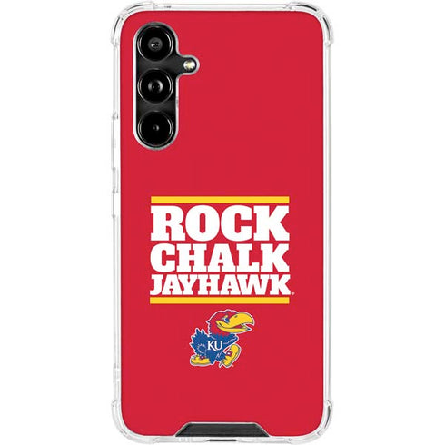 University of Kansas Rock Chalk Jayhawk Galaxy A54 5G Clear Case