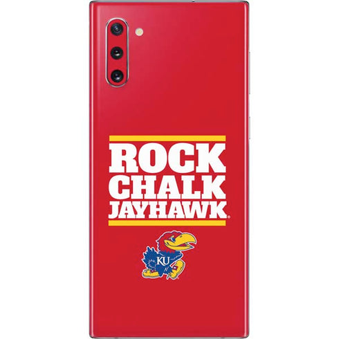 University of Kansas Rock Chalk Jayhawk Galaxy Note 10 Skin