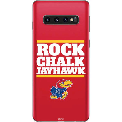 University of Kansas Rock Chalk Jayhawk Galaxy S10 Skin