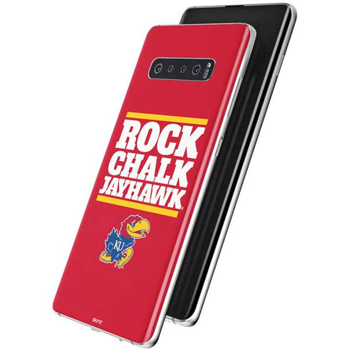University of Kansas Rock Chalk Jayhawk Galaxy S10 Skin