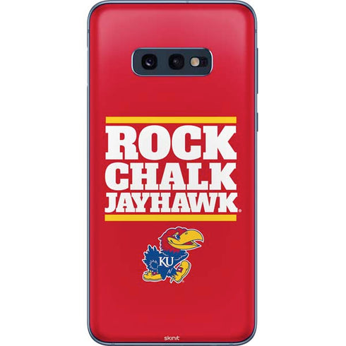 University of Kansas Rock Chalk Jayhawk Galaxy S10e Skin