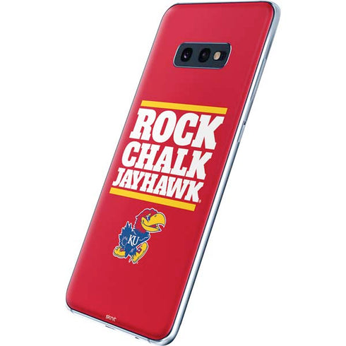 University of Kansas Rock Chalk Jayhawk Galaxy S10e Skin