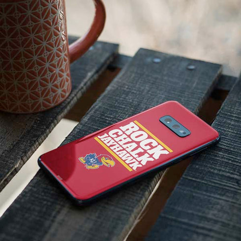 University of Kansas Rock Chalk Jayhawk Galaxy S10e Skin