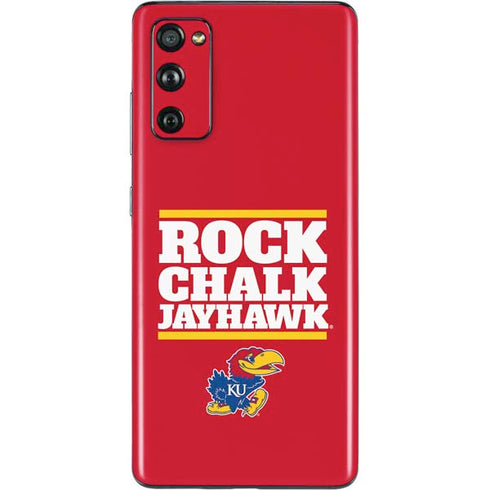 University of Kansas Rock Chalk Jayhawk Galaxy S20 Fan Edition Skin