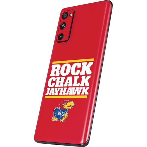 University of Kansas Rock Chalk Jayhawk Galaxy S20 Fan Edition Skin