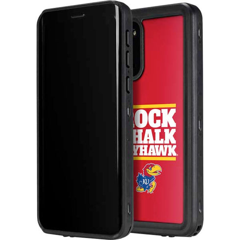 University of Kansas Rock Chalk Jayhawk Galaxy S20 Plus Waterproof Case