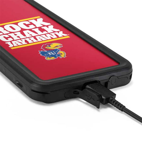 University of Kansas Rock Chalk Jayhawk Galaxy S20 Plus Waterproof Case