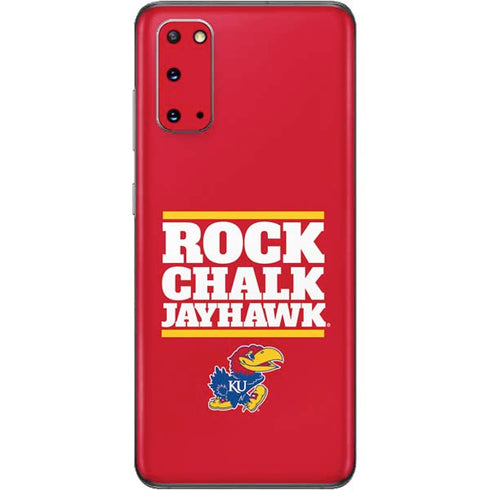 University of Kansas Rock Chalk Jayhawk Galaxy S20 Skin